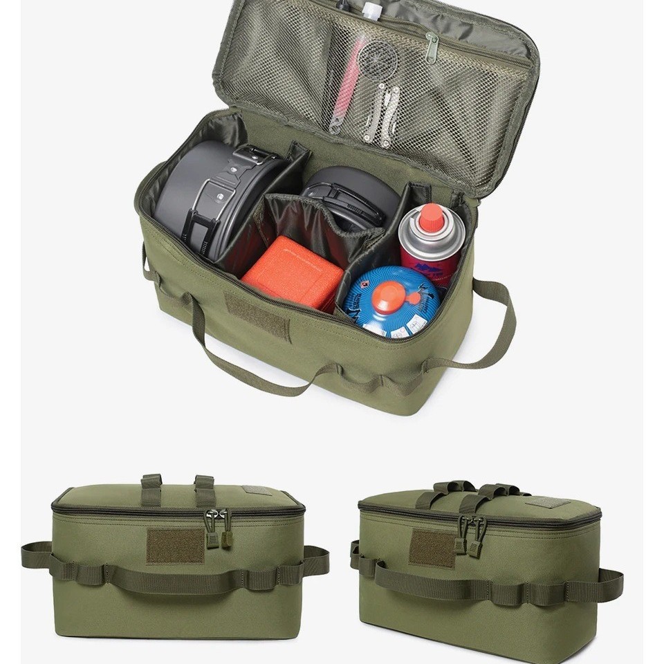 Camping Outdoor Cooking Set - Borsa portaoggetti per serbatoio del gas