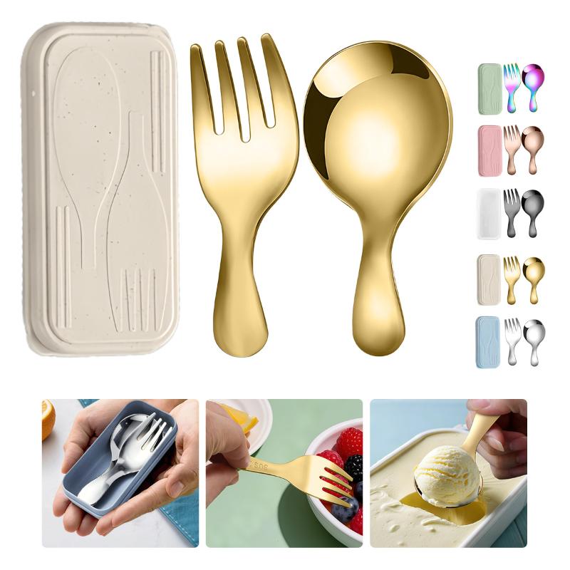 Camping Outdoor Cooking Set - Set di stoviglie in acciaio inossidabile