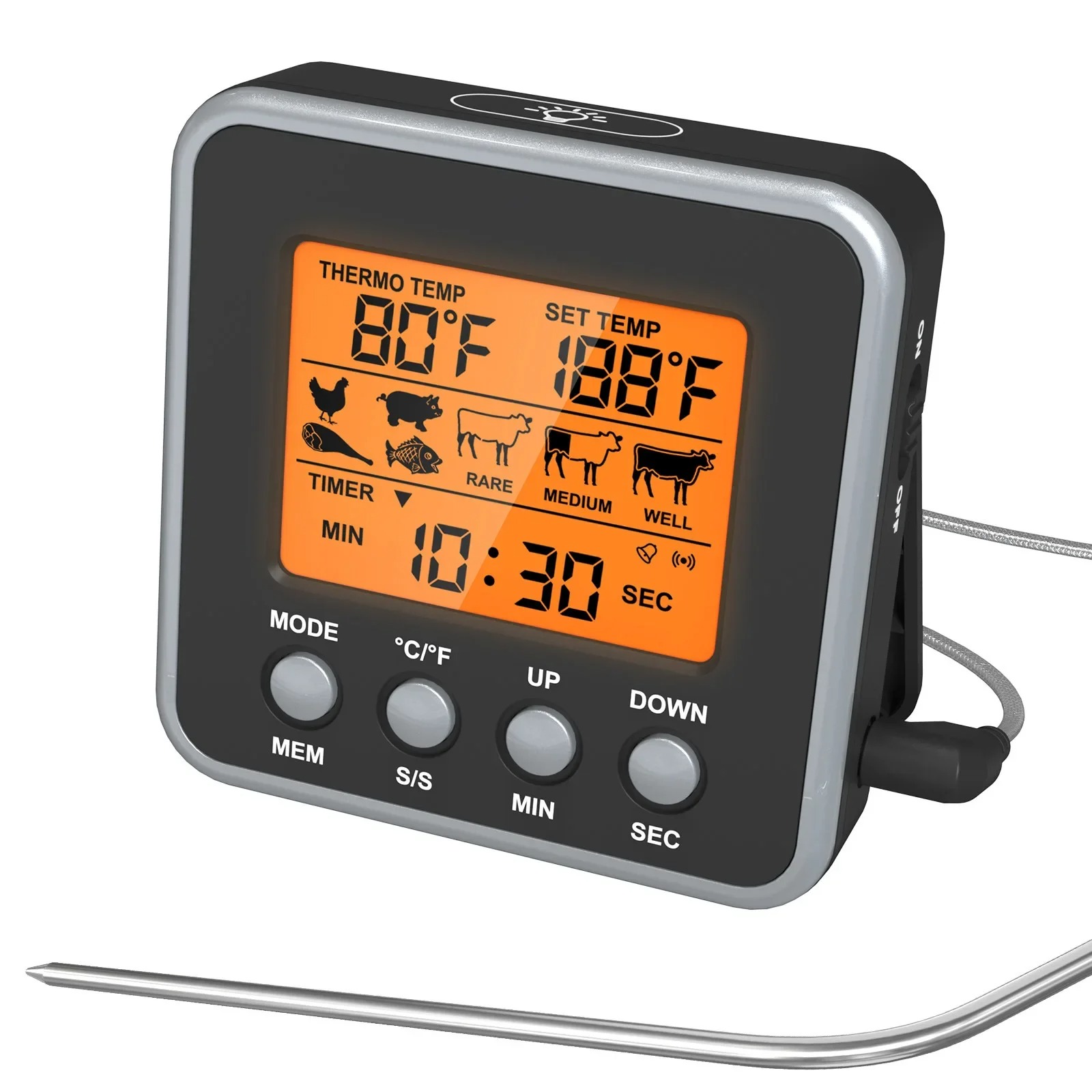 Meat Thermometer Camp - Termometro per carne digitale LCD Termometro