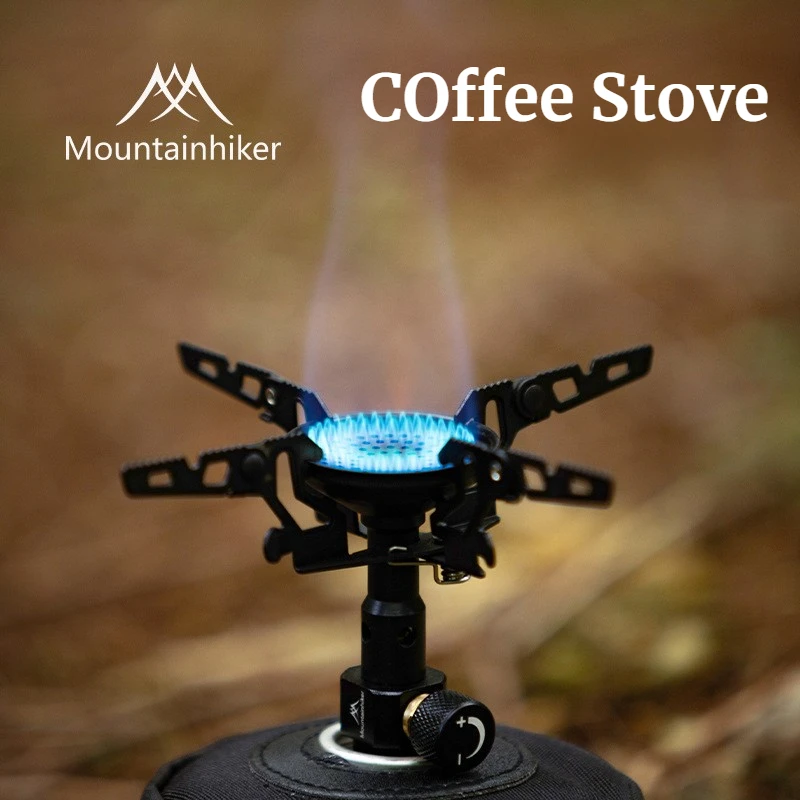 Cooking On Camping Stove - MOUNTAINHIKER Fornello a Gas da Campeggio