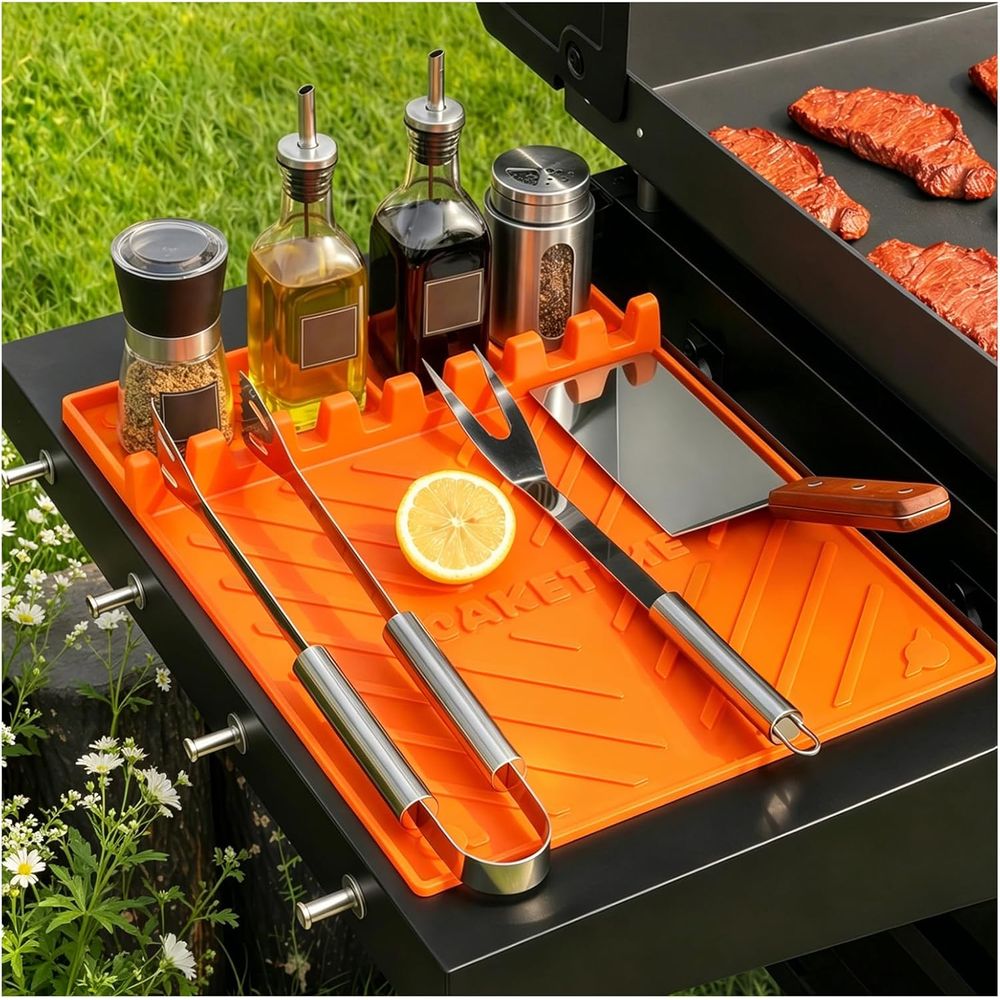 Camping Cooking Area - Tappetini in Silicone per Griglia o