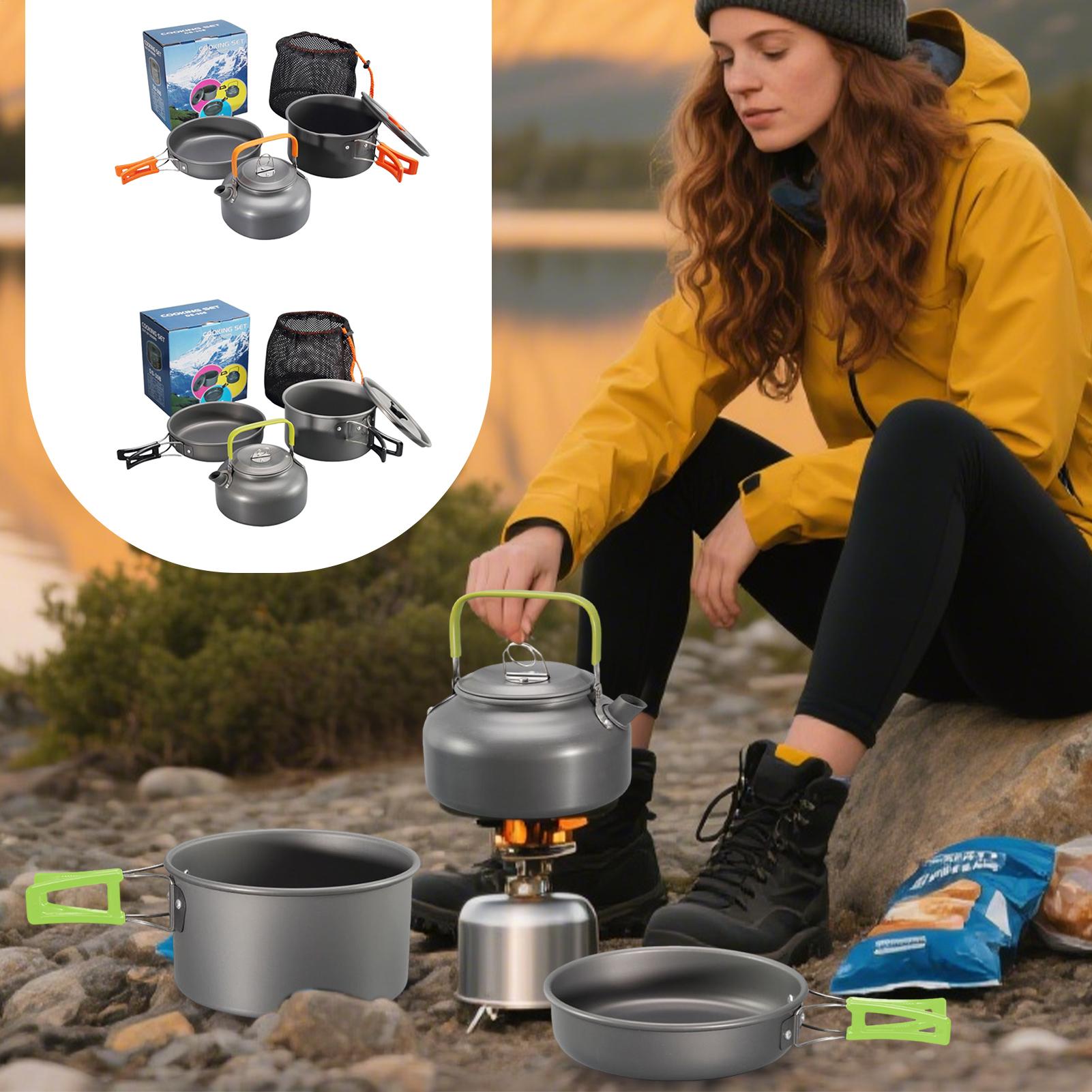 Camping Cooking Pots And Pans Set - Pentole da campeggio Set di pentole