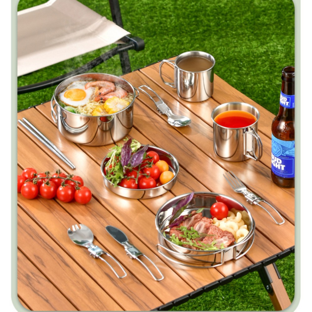 12PCS Adventure Camp Set da cu - Camping Cooking Pots And Pans Set recensione e prezzo