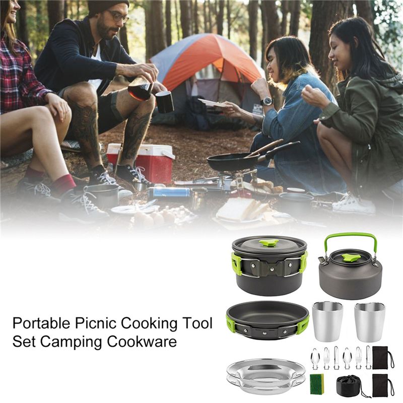 【ACQUISER】 Pentole da campeggi - Camping Outdoor Cooking Set recensione e prezzo