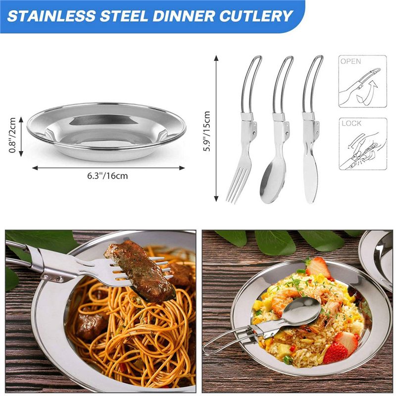 【ACQUISER】 Pentole da campeggi - Camping Outdoor Cooking Set recensione e prezzo