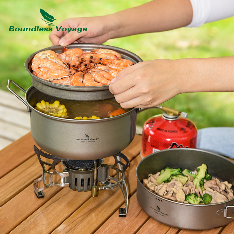 Boundless Voyage Titanium Pent - Camping Cooking Pots And Pans Set recensione e prezzo