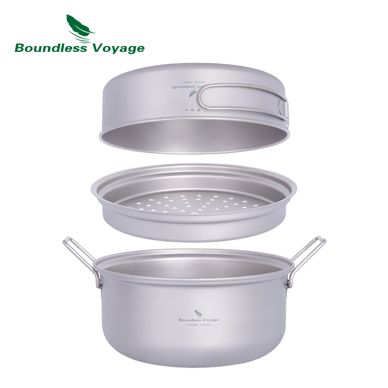 Boundless Voyage Titanium Pent - Camping Cooking Pots And Pans Set recensione e prezzo