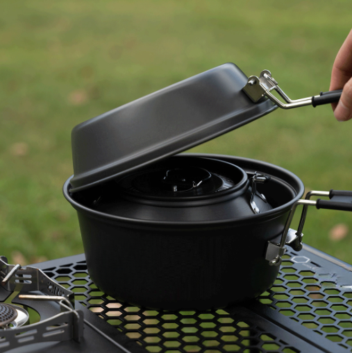 Set di pentole da campeggio in - Camping Cooking Pots And Pans Set recensione e prezzo