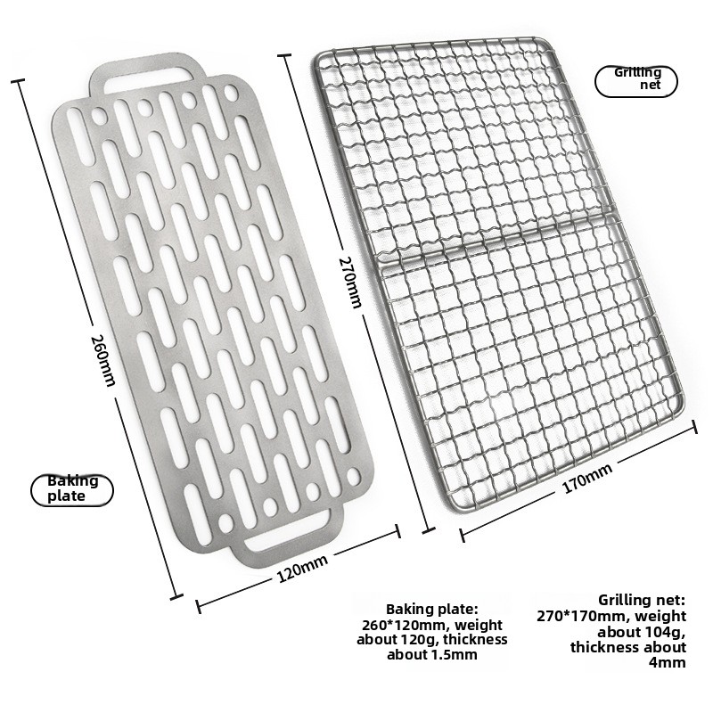 Griglia in titanio puro per ba - Camping Cooking Mesh recensione e prezzo