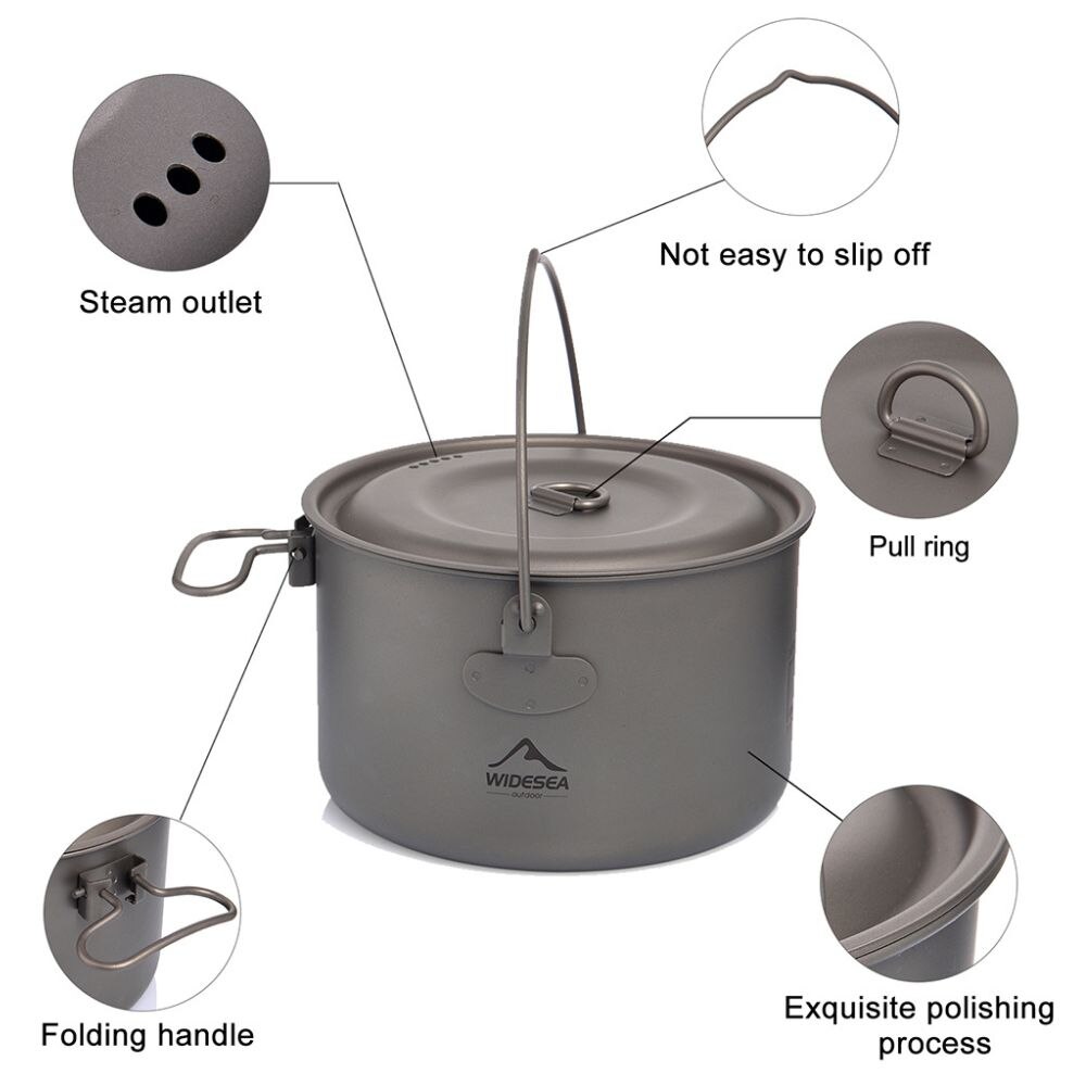 Widesea Stoviglie da campeggio - Camping Cooking Pots And Pans Set recensione e prezzo