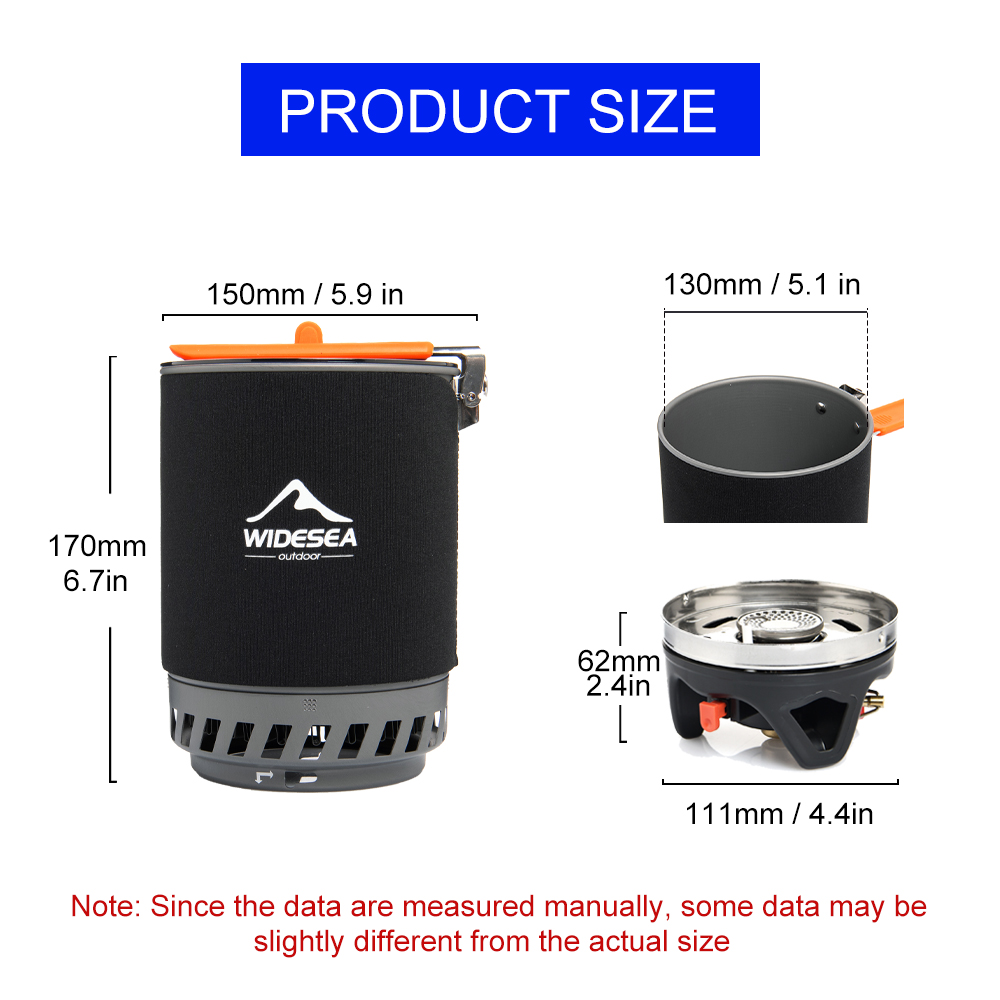 Widesea Sistema di cottura da  - Camping Outdoor Cooking Set recensione e prezzo