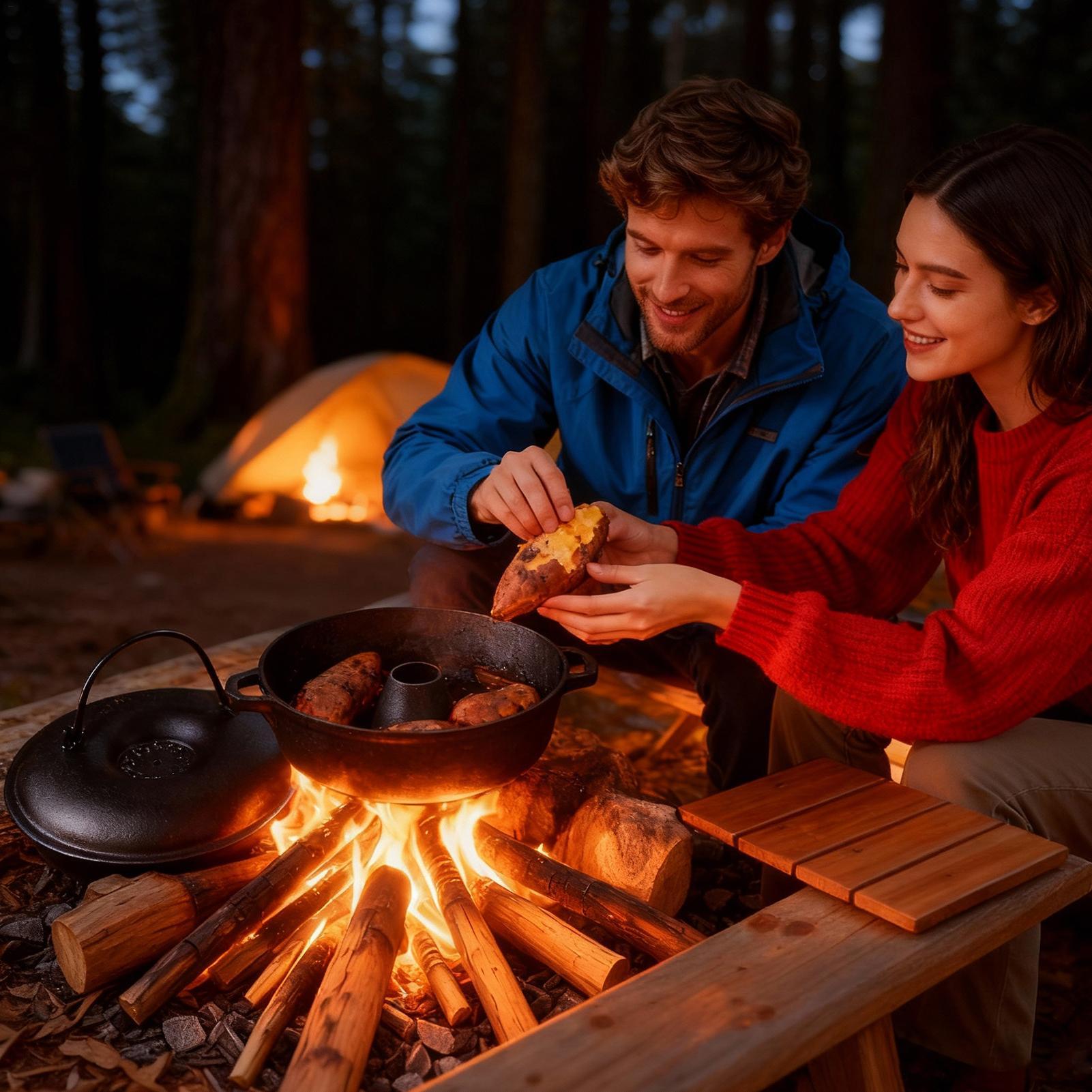 Calderone in ghisa per cucinar - Camping Cooking Dutch Oven recensione e prezzo