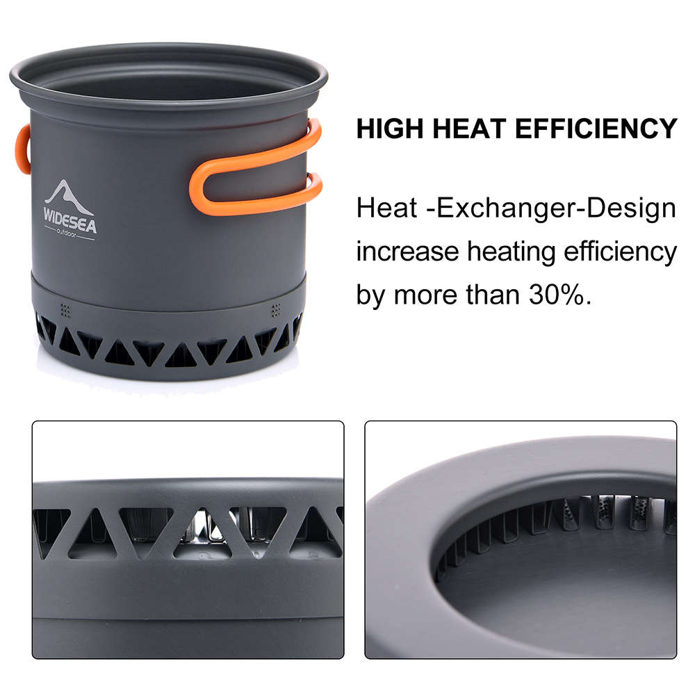Widesea Camping 1.3L 2.3L Pent - Camping Cooking Set Jetboil recensione e prezzo