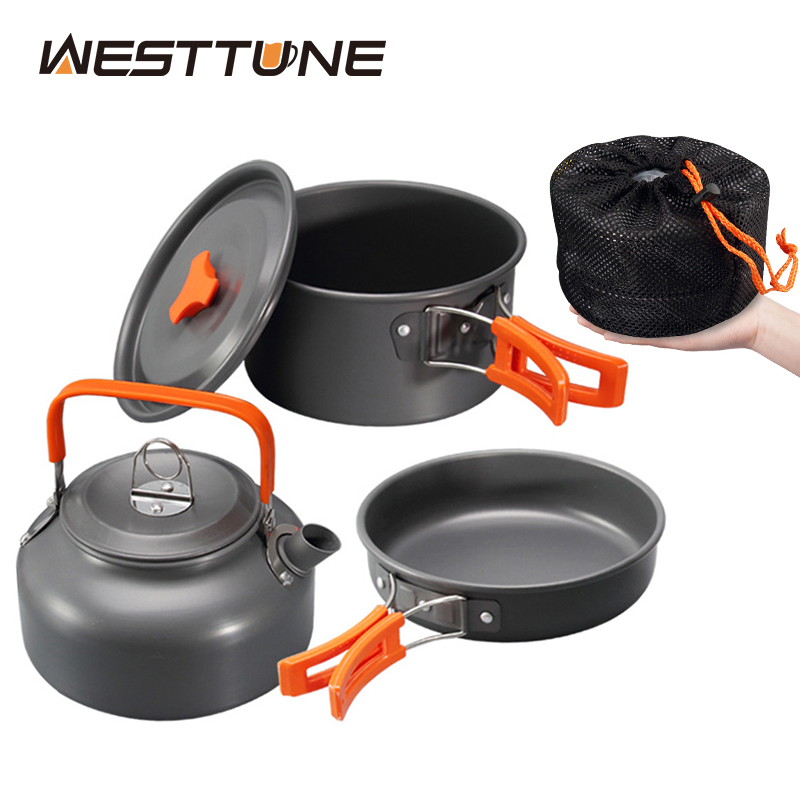 WESTTUNE Kit di pentole da cam - Camping Outdoor Cooking Set recensione e prezzo