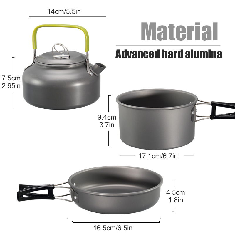 WESTTUNE Kit di pentole da cam - Camping Outdoor Cooking Set recensione e prezzo