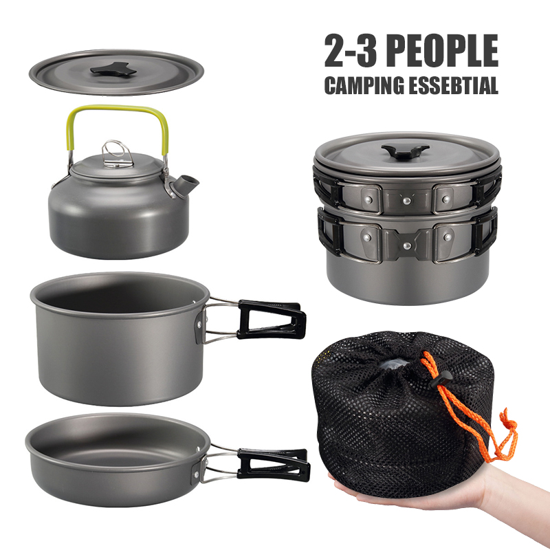 WESTTUNE Kit di pentole da cam - Camping Outdoor Cooking Set recensione e prezzo