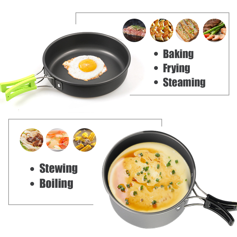 WESTTUNE Kit di pentole da cam - Camping Outdoor Cooking Set recensione e prezzo