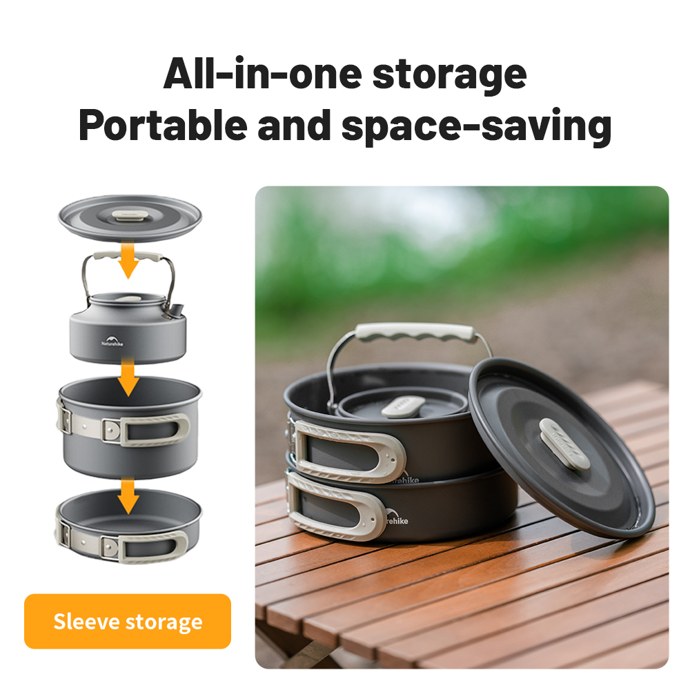 Naturehike Kit di pentole da c - Camping Cooking Set Jetboil recensione e prezzo