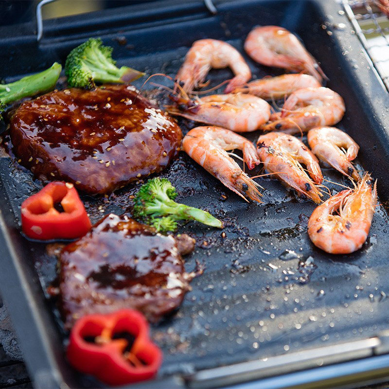 Padella per grigliare quadrata - Camping Cooking Tray recensione e prezzo