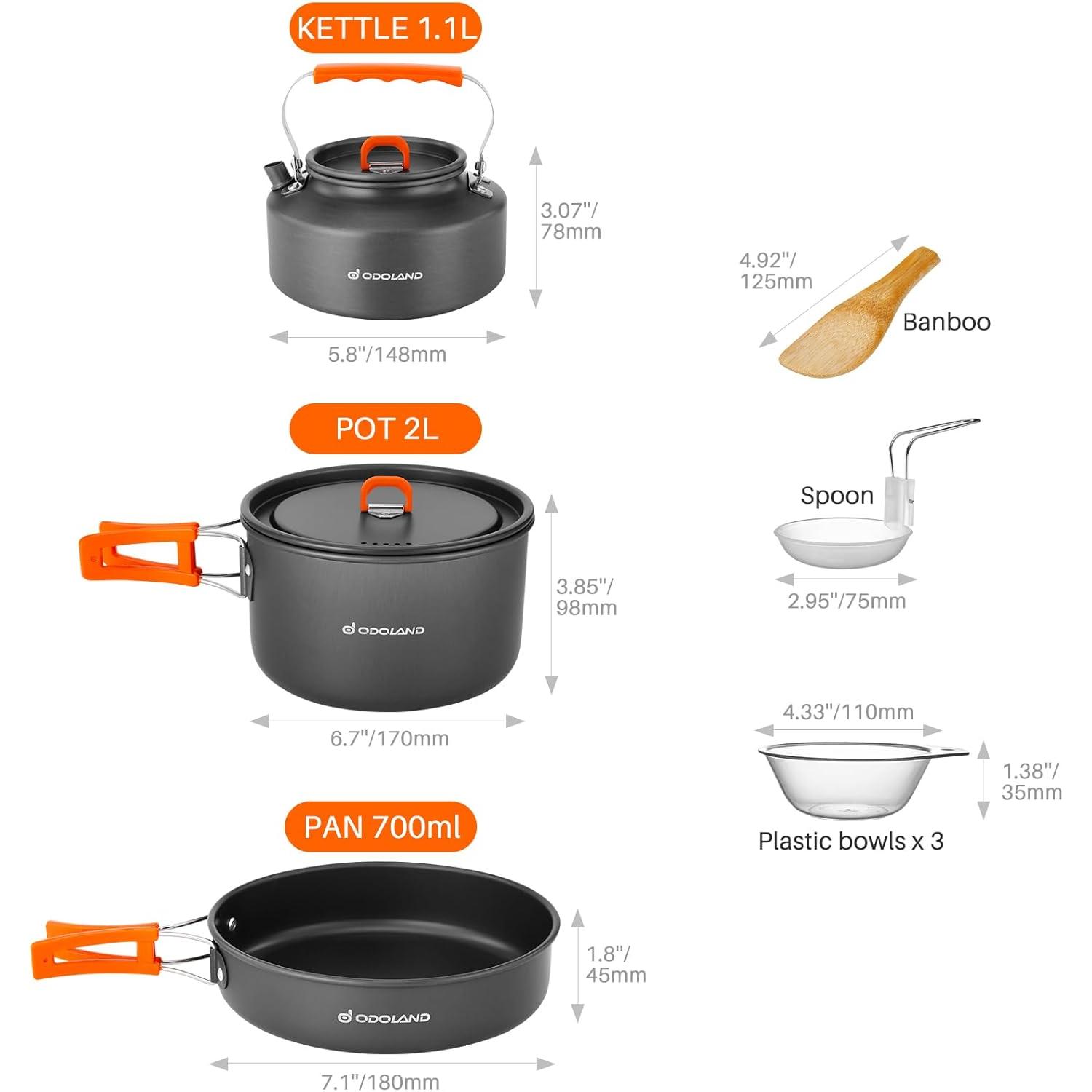 Odoland Set di 10 Pezzi di Pen - Camping Cooking Trangia recensione e prezzo