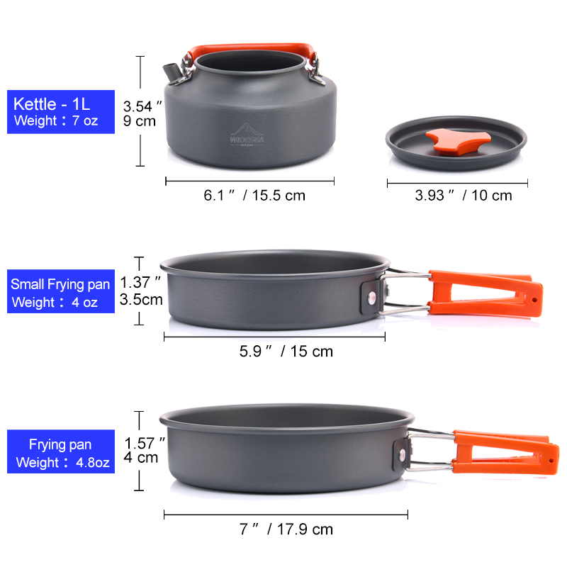 Widesea Set di pentole da camp - Camping Cooking Trangia recensione e prezzo