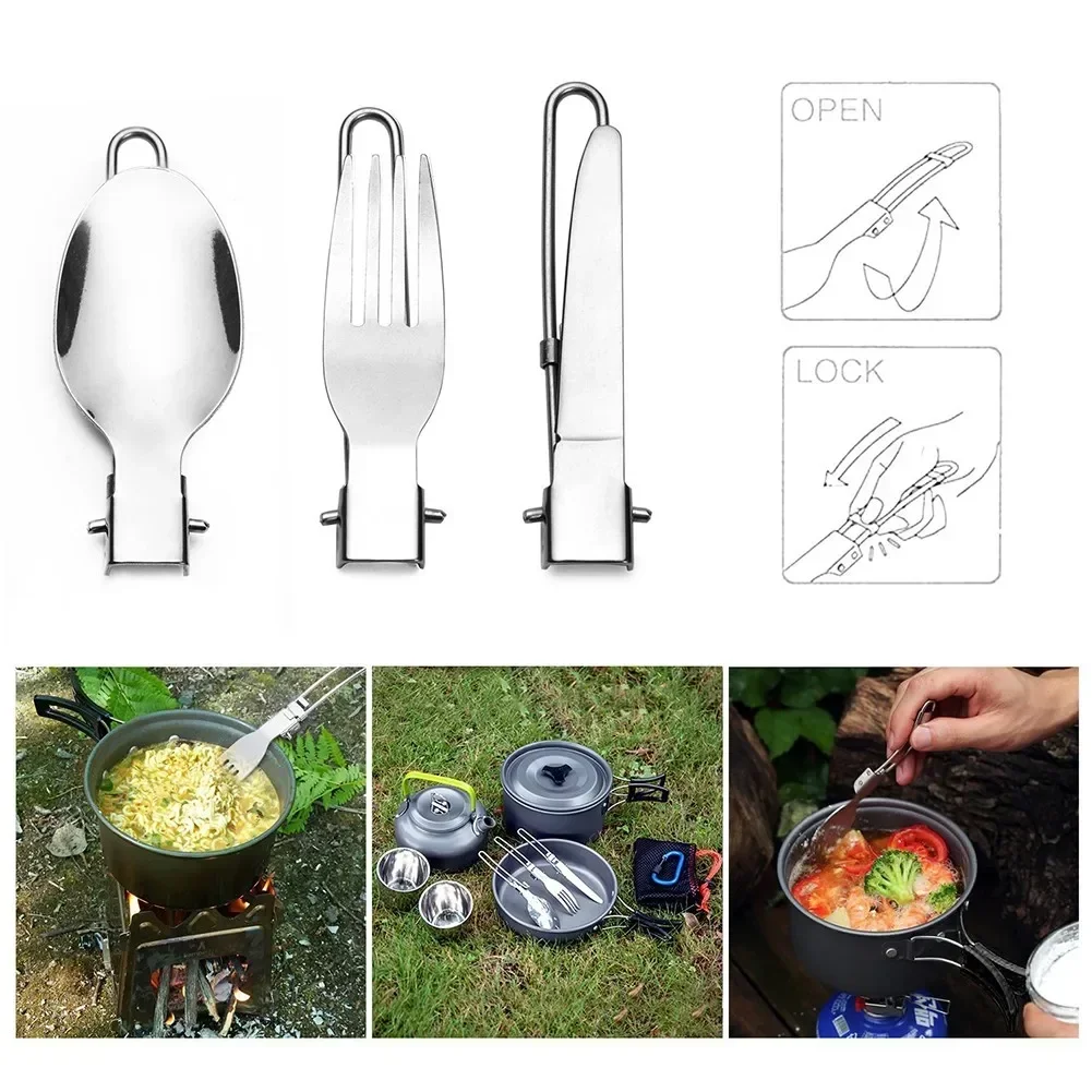 1 set da campeggio all'aperto  - Camping Cooking Set With Bag recensione e prezzo
