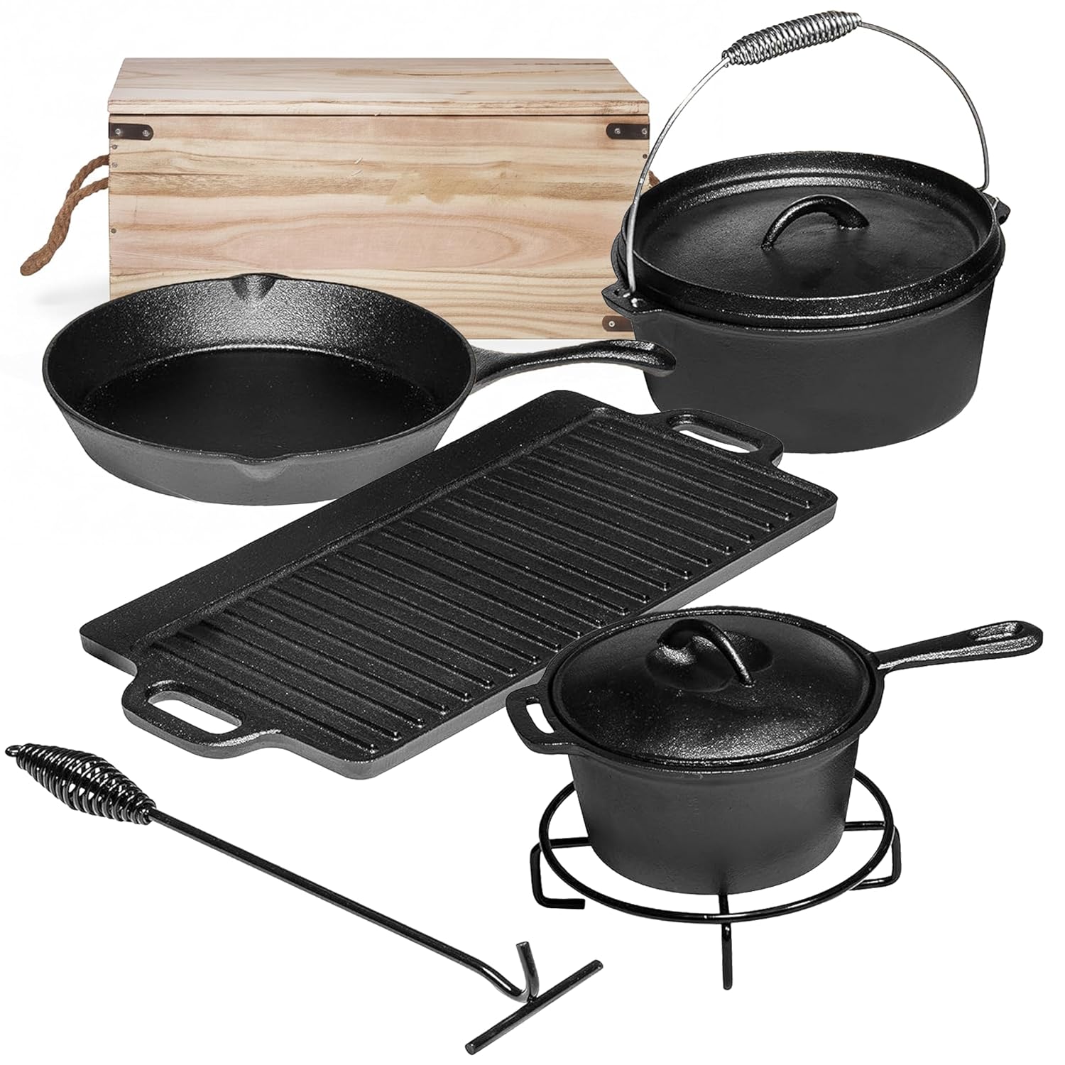 Set da cucina da campeggio com - Camping Cooking Dutch Oven recensione e prezzo