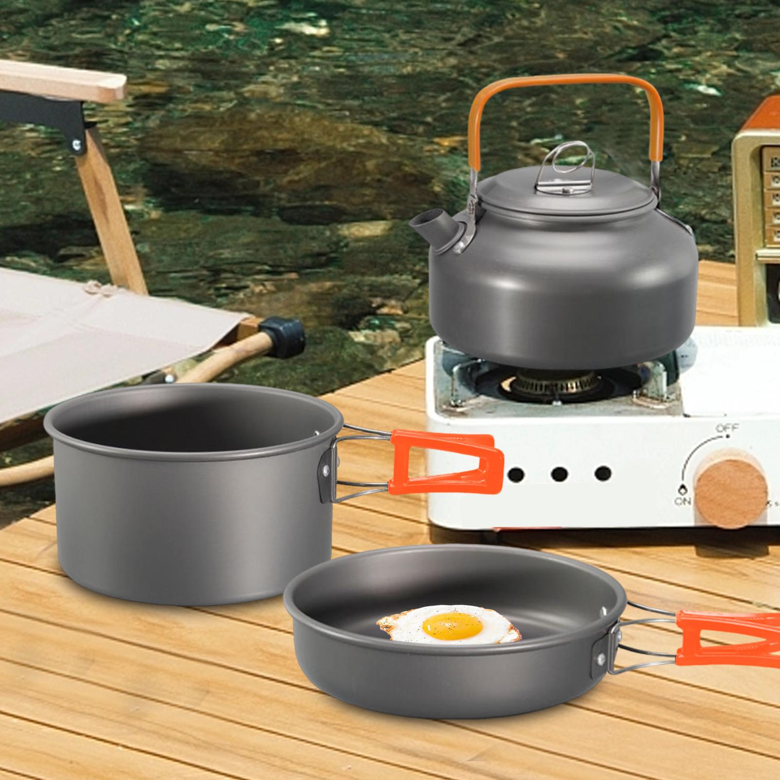 Pentole da campeggio Set di pe - Camping Cooking Pots And Pans Set recensione e prezzo