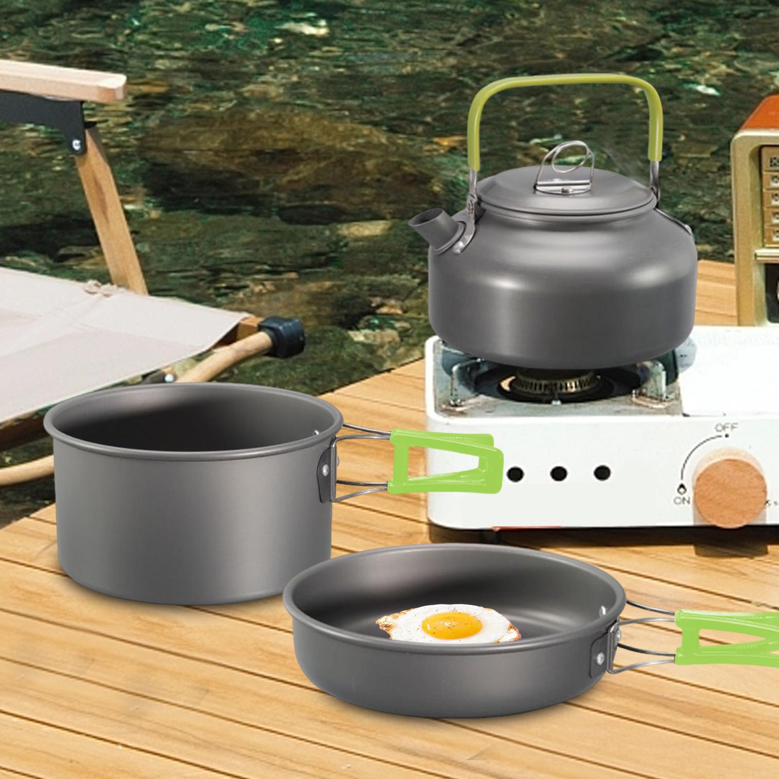 Pentole da campeggio Set di pe - Camping Cooking Pots And Pans Set recensione e prezzo