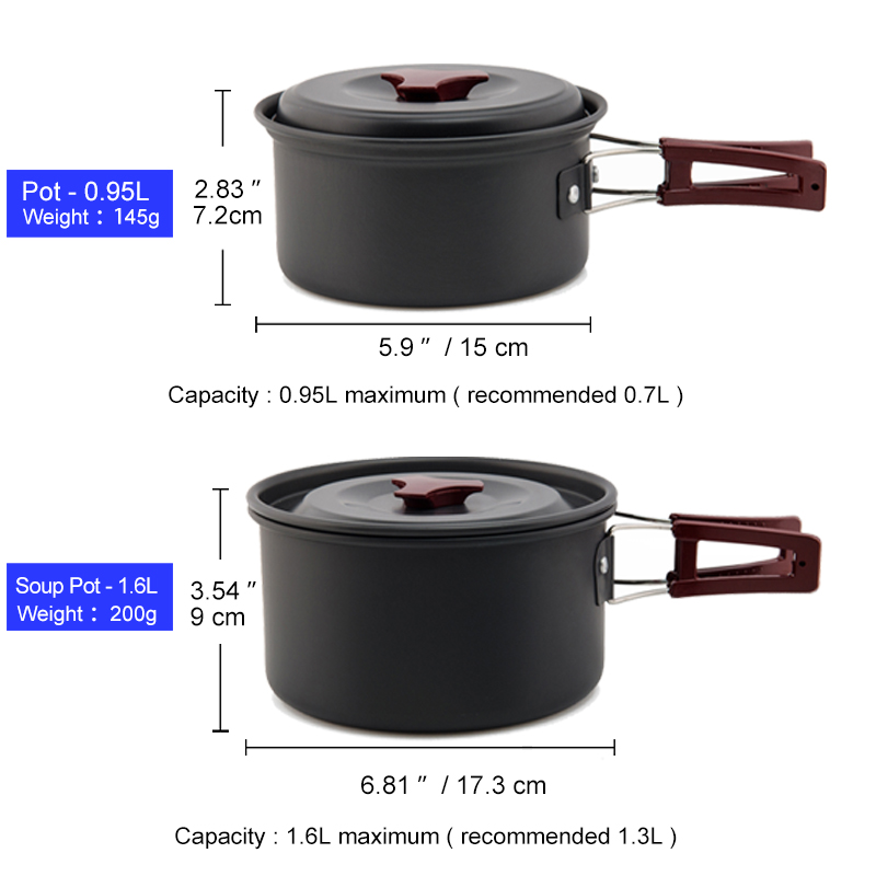 Widesea Set di pentole da camp - Camping Cooking Trangia recensione e prezzo