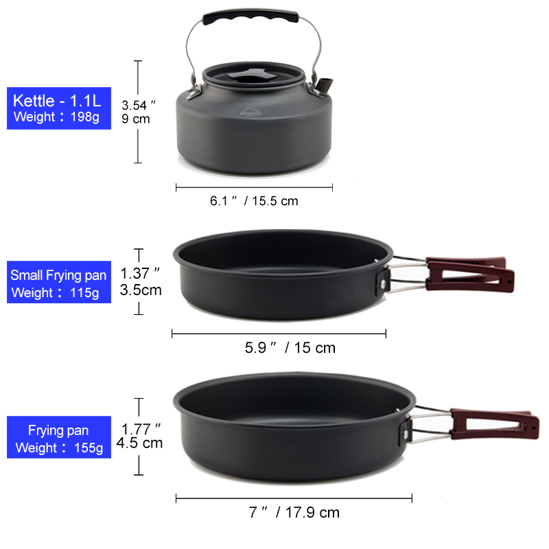 Widesea Set di pentole da camp - Camping Cooking Trangia recensione e prezzo