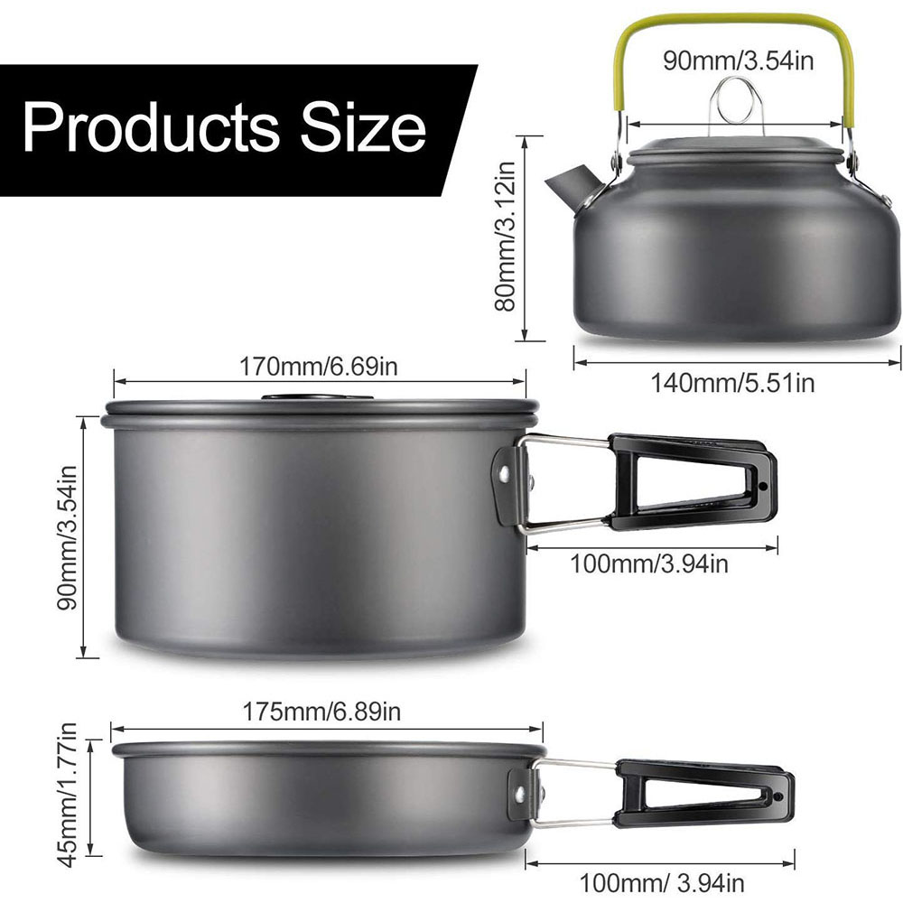 Set di utensili da cucina per  - Camping Outdoor Cooking Set recensione e prezzo