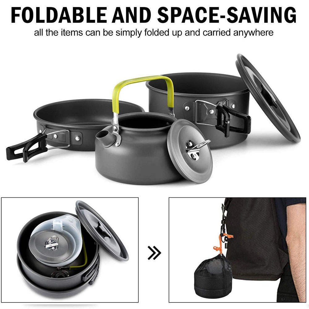 Set di utensili da cucina per  - Camping Outdoor Cooking Set recensione e prezzo