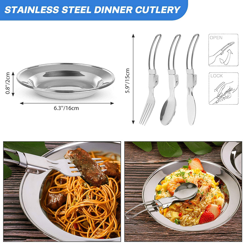 Set da Cucina per Campeggio co - Camping Cooking Pots And Pans Set recensione e prezzo